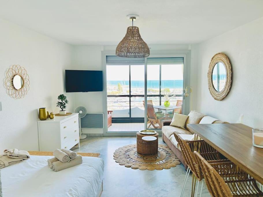 לה גרנד מוט Studio Chic & Cosy Vue Mer, Clim, Parking מראה חיצוני תמונה